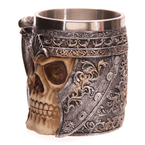 Viking Warrior Skull Mug