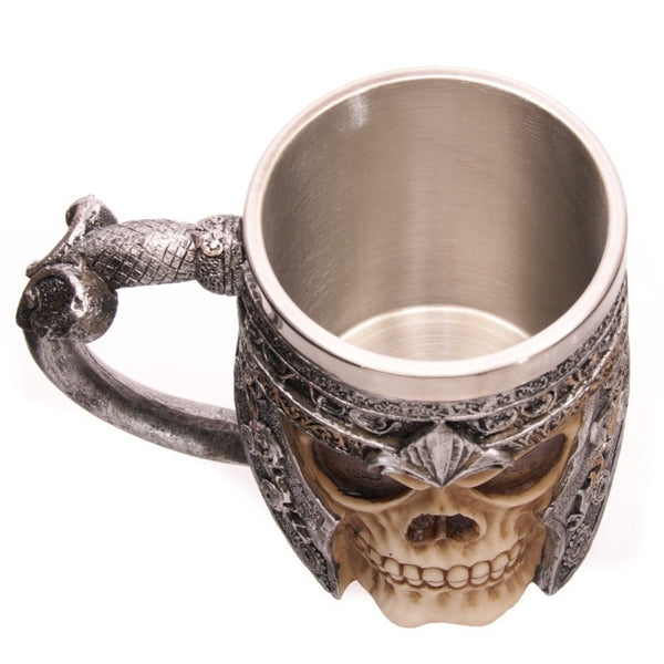 Viking Warrior Skull Mug