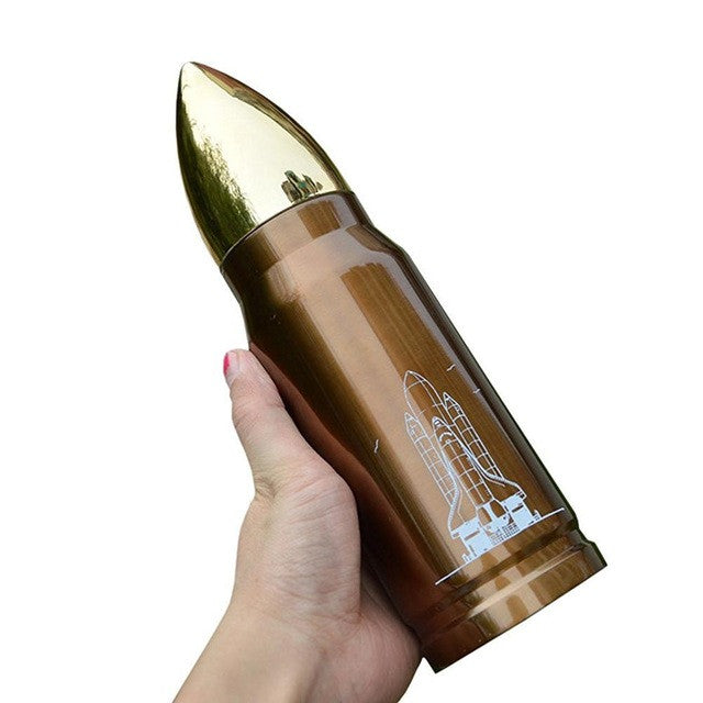 350/500ML Stainless bottle bullet rocket vacuum bottles Men heat cold  insulation coffee Tea mug drinkware Insulated Thermo Cup 