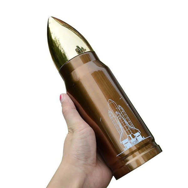 Stainless Steel Bullet / Missile  Thermos Bottle 350/500 ml