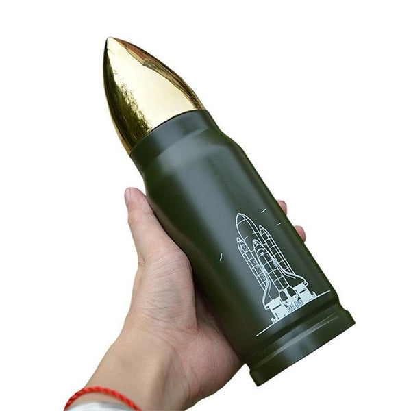 Stainless Steel Bullet / Missile  Thermos Bottle 350/500 ml